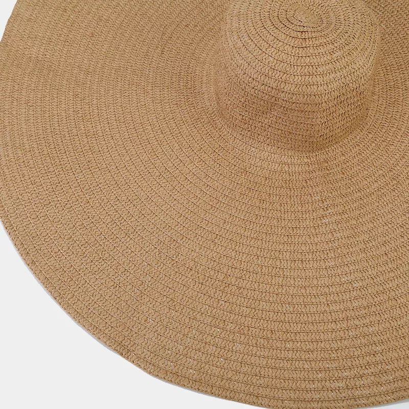 Modern Finesse Noelle Oversized Wide Brim Straw Sun Hat