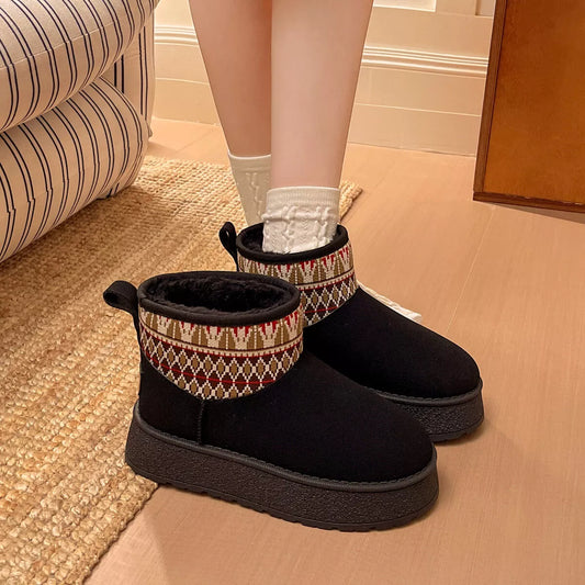 Modern Finesse Anya Round-Toe Platform Boots