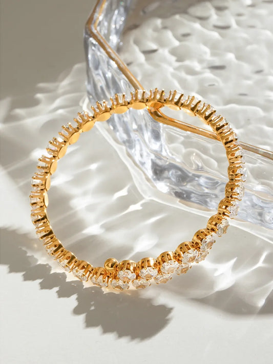 HOF Solace Stainless Steel Inlaid Zircon Bracelet