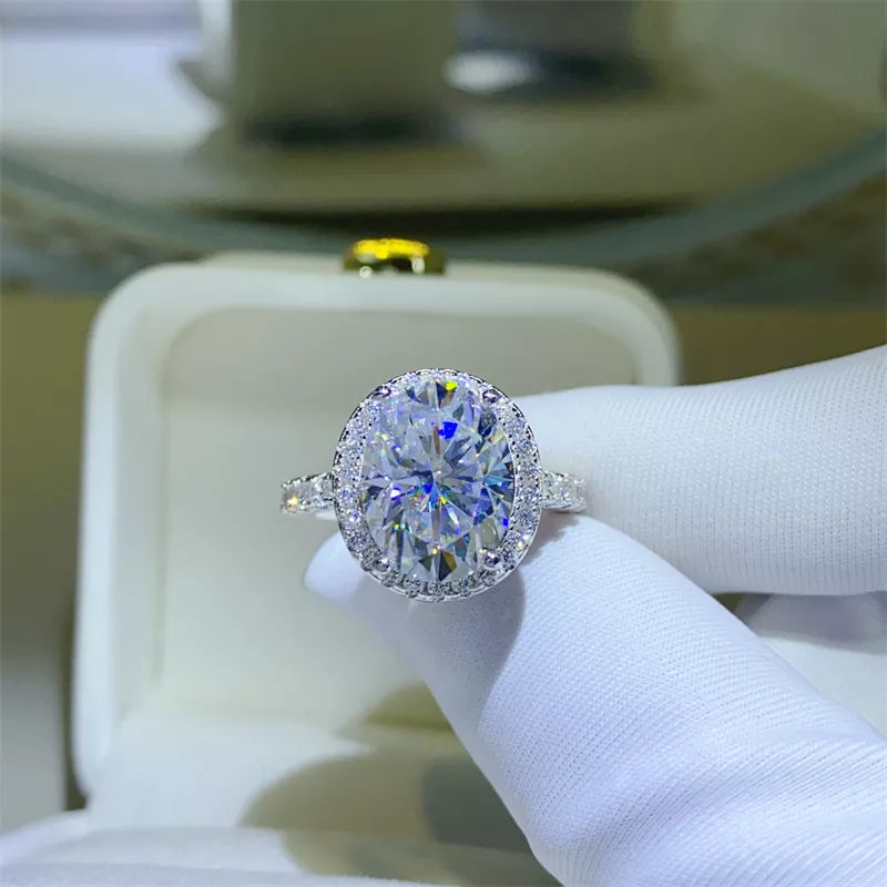 HOF Marlowe 5 Carat Moissanite 925 Sterling Silver Ring