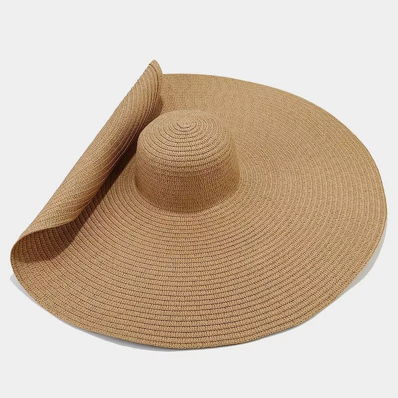 Modern Finesse Noelle Oversized Wide Brim Straw Sun Hat