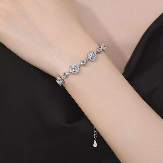 HOF Elara 4 Carat 925 Sterling Silver Moissanite Bracelet