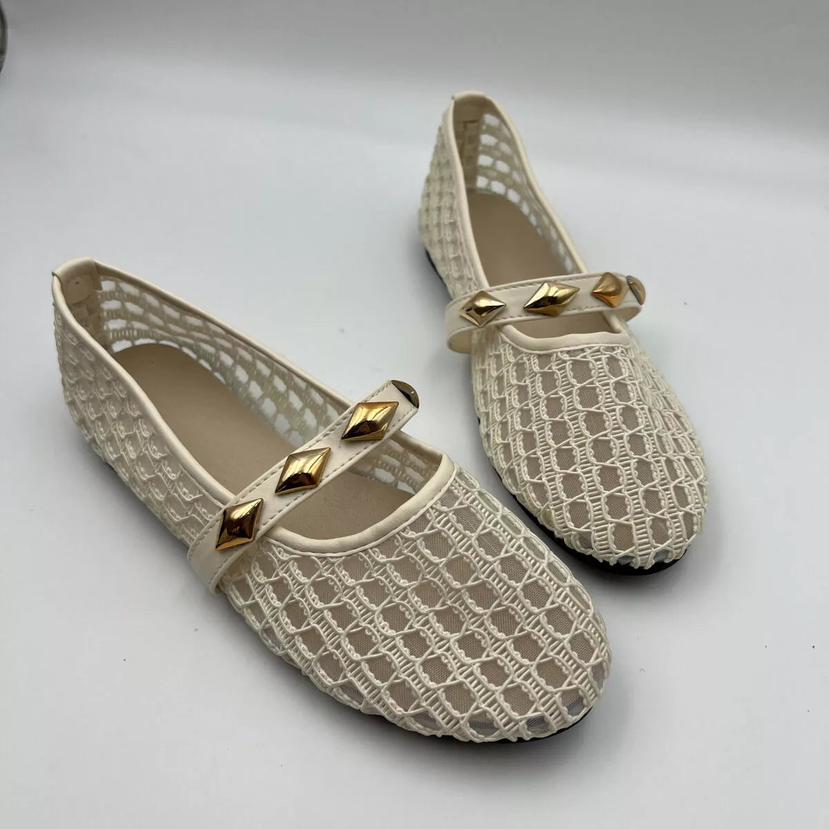 Modern Finesse Meshline Round-Toe Slip-Ons