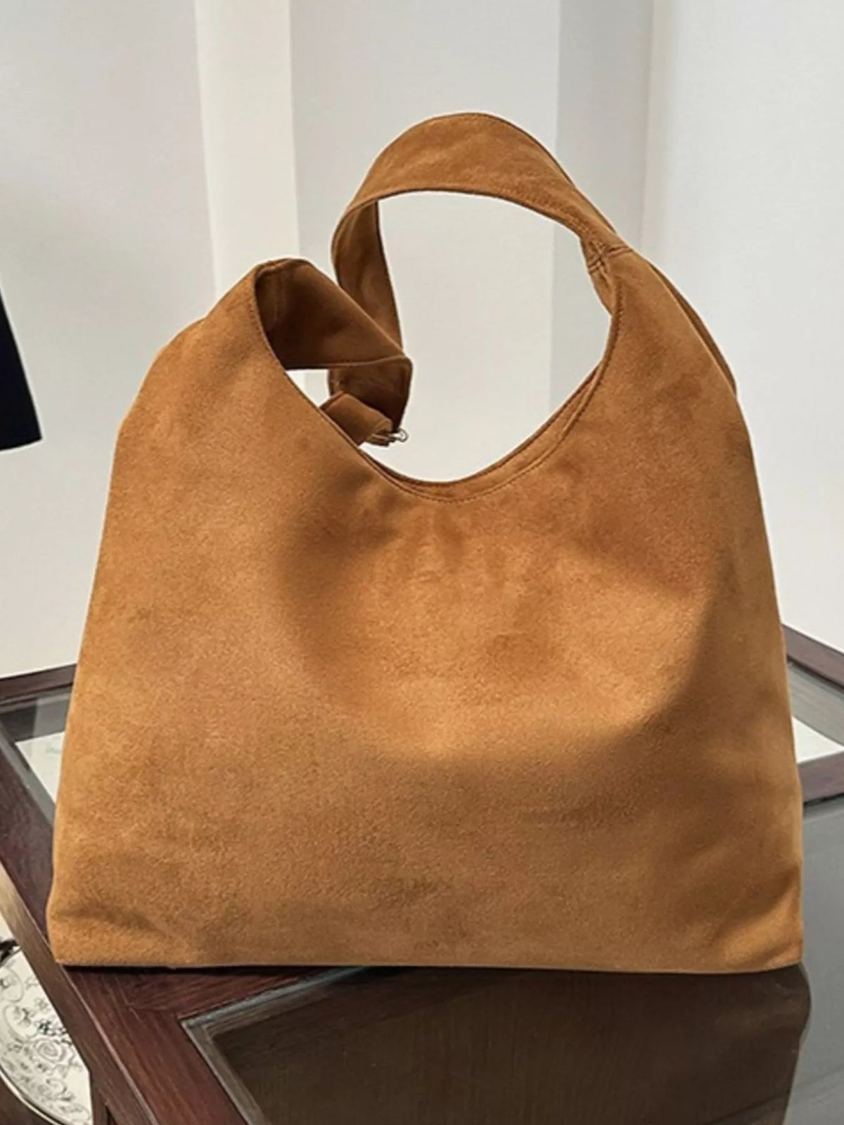 Modern Finesse Earthline Suede Shoulder Bag