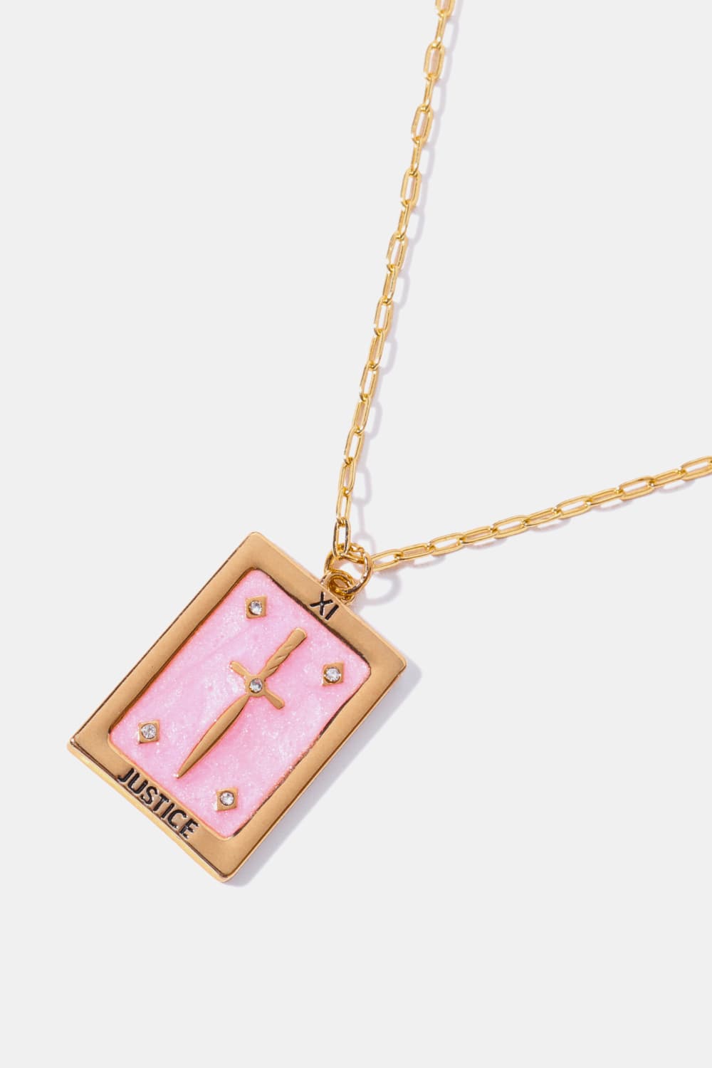 HOF Marlowe Tarot Card Pendant Copper Necklace