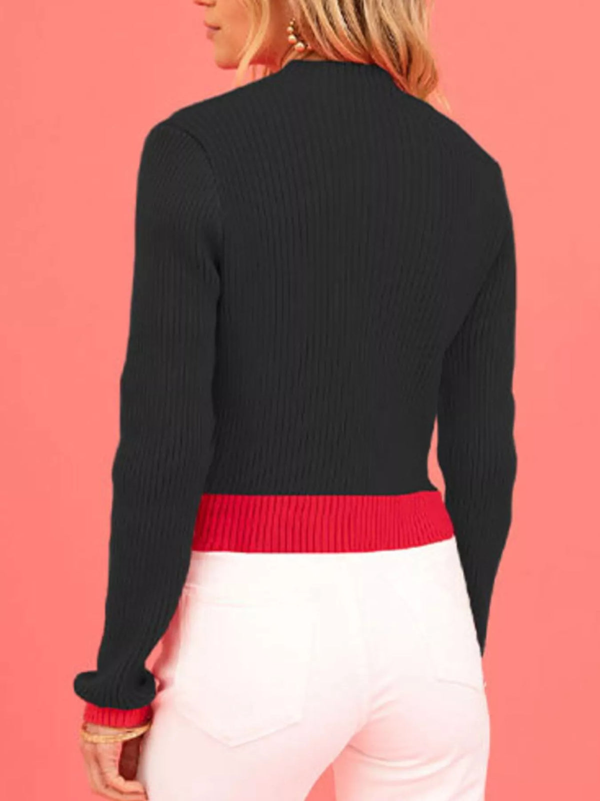 Modern Finesse Heartline Ribbed Sweater product image