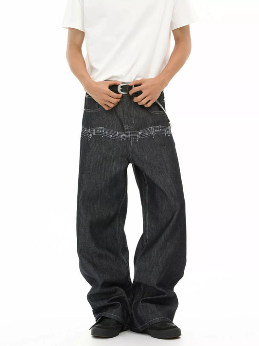 Modern Finesse Ridge Men's Loose Fit Wash Jeans