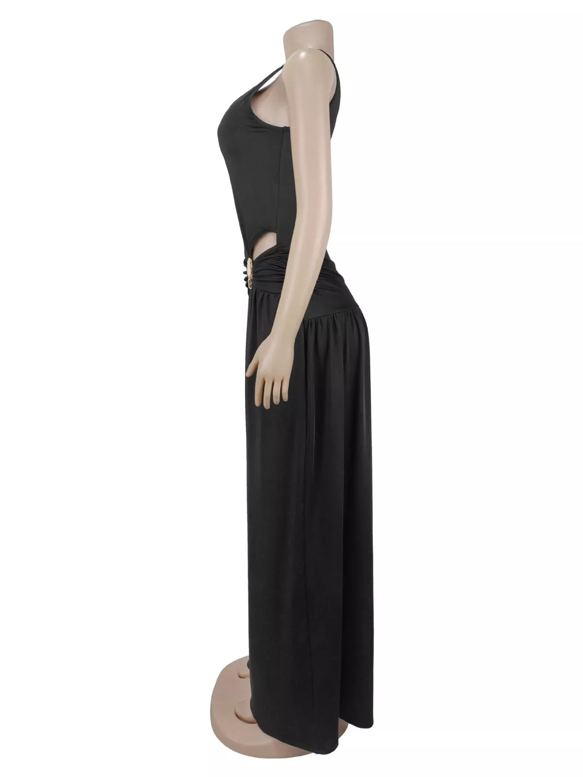 Modern Finesse Rowan Cutout Detail Sleeveless Wide-Leg Jumpsuit