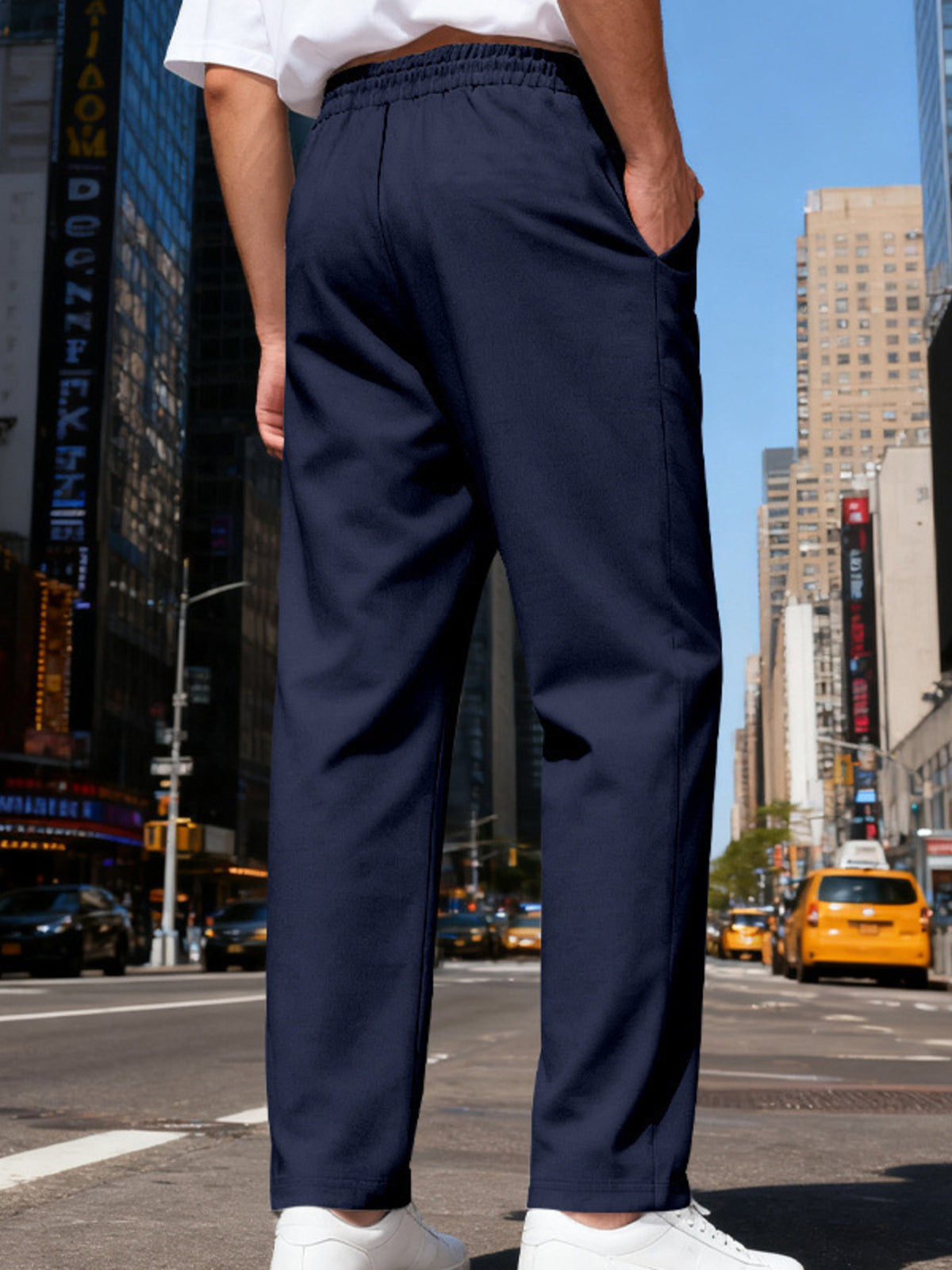 Modern Finesse Motion Ease Drawstring Straight-Leg Pants - Men's Plus Size