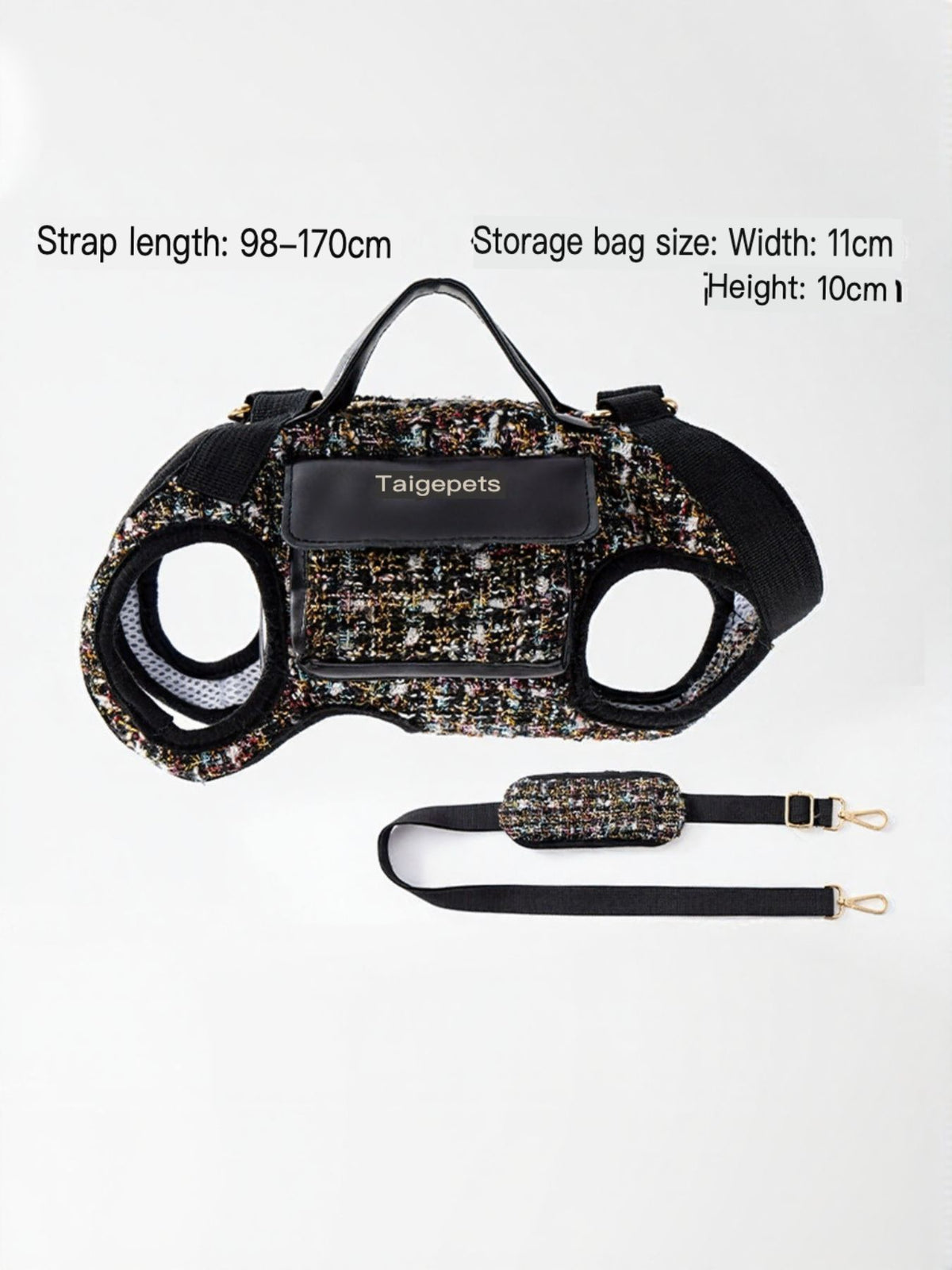 HOF Arden Tweed Pet Harness with Strap