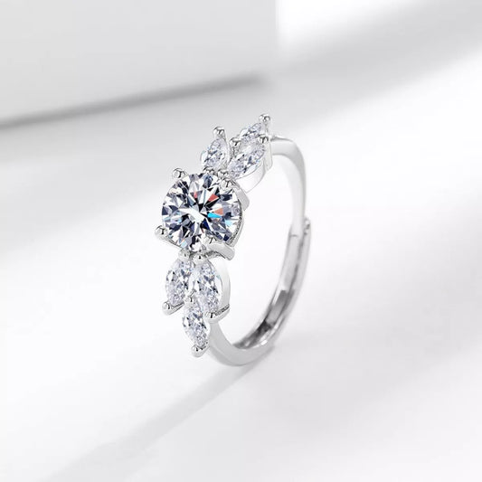 HOF Isla 1 Carat 925 Sterling Silver Moissanite Ring