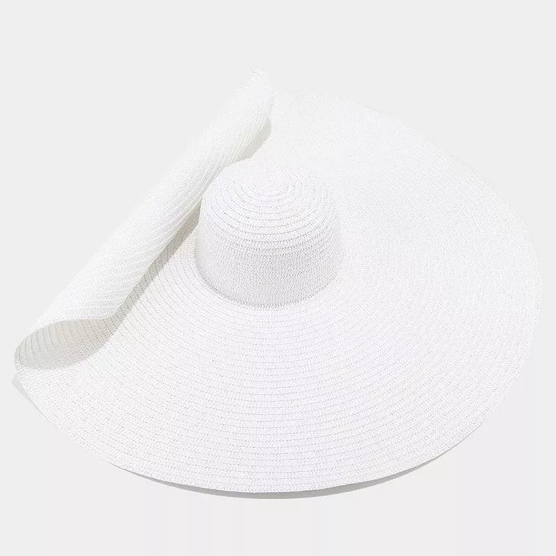 Modern Finesse Noelle Oversized Wide Brim Straw Sun Hat