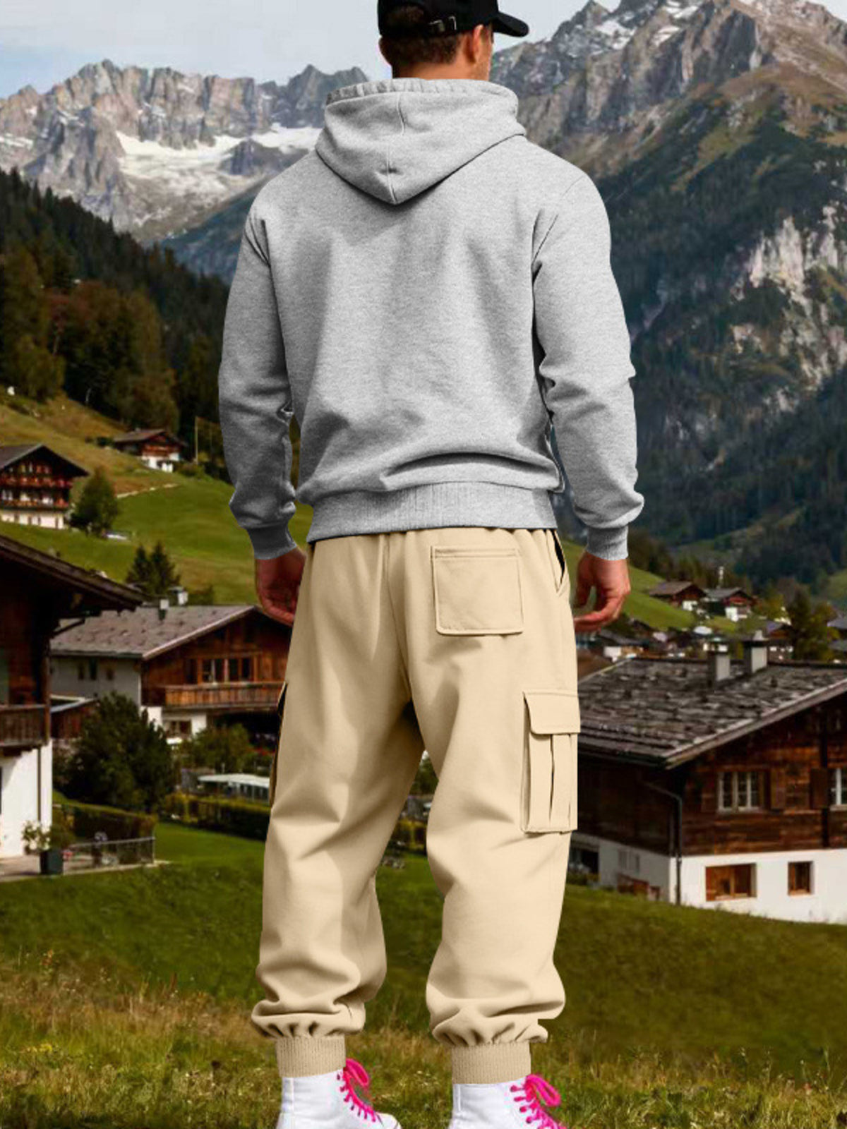 Modern Finesse Rest Mode Hoodie & Sweatpants Set - Men's Plus Size