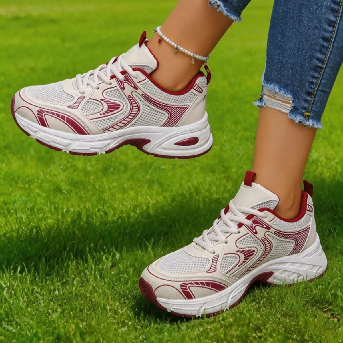 Modern Finesse Arden Breathable Lace Up Athletic