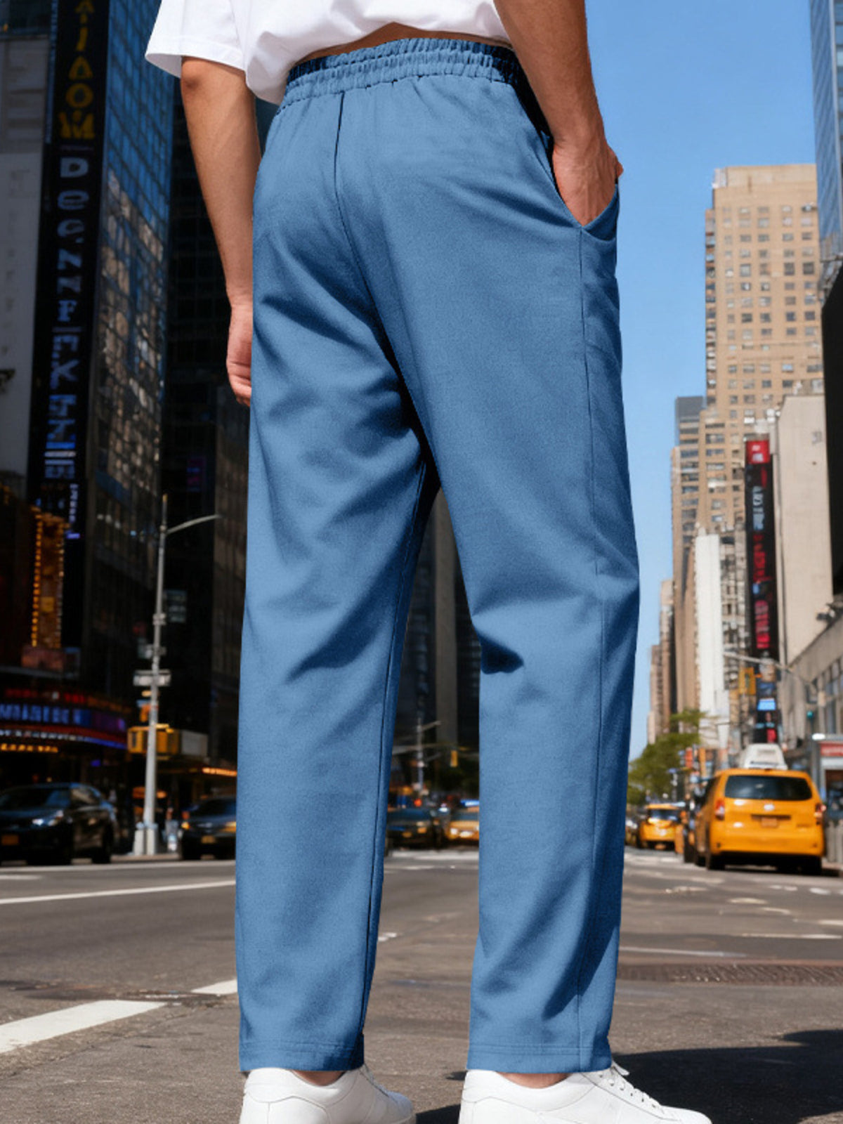 Modern Finesse Motion Ease Drawstring Straight-Leg Pants - Men's Plus Size