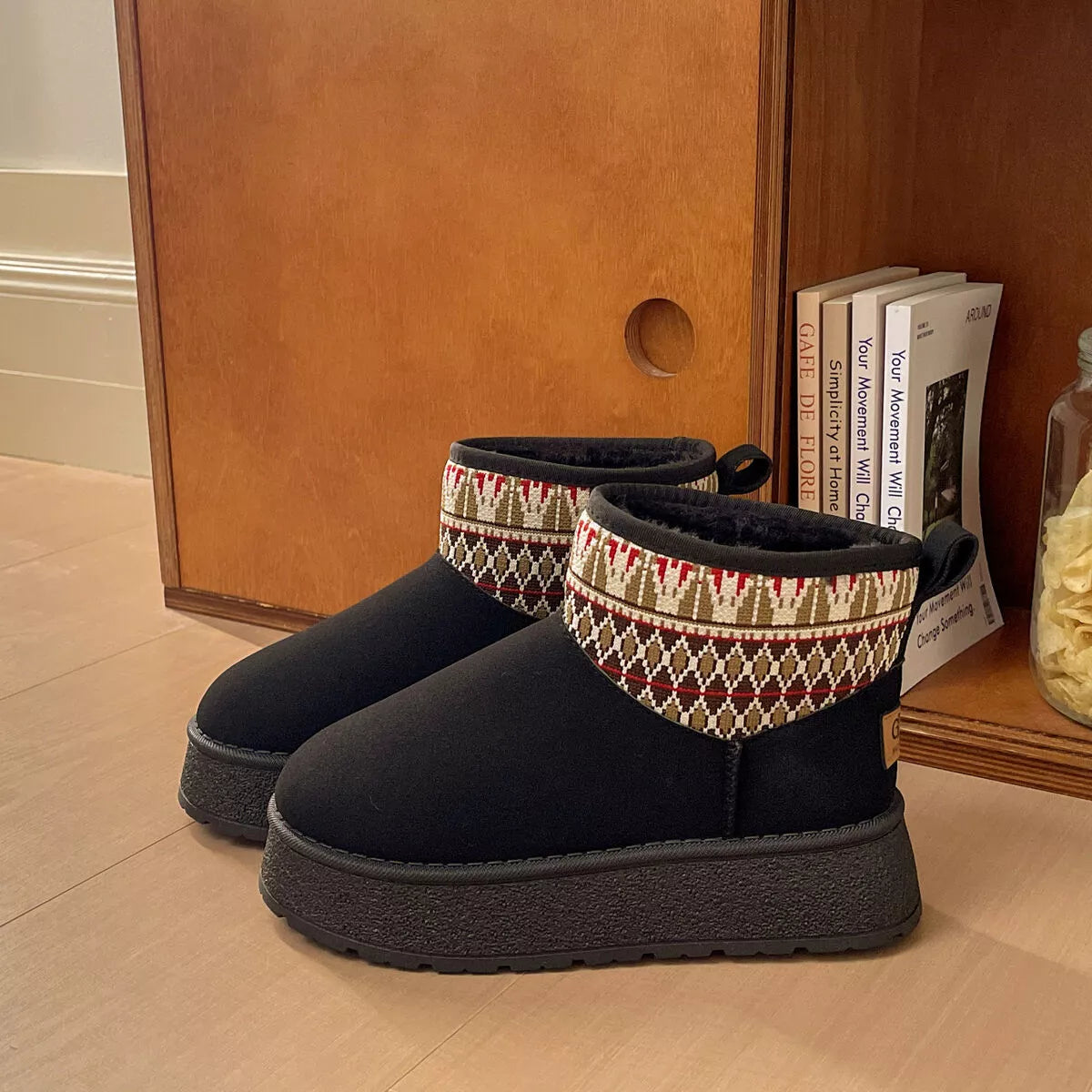 Modern Finesse Anya Round-Toe Platform Boots