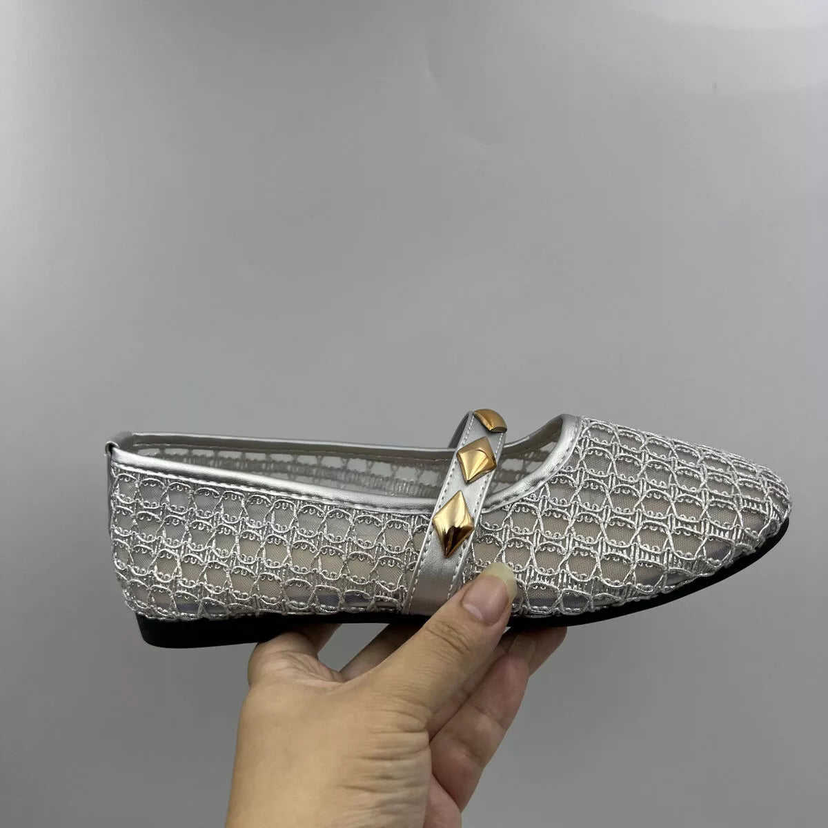 Modern Finesse Meshline Round-Toe Slip-Ons