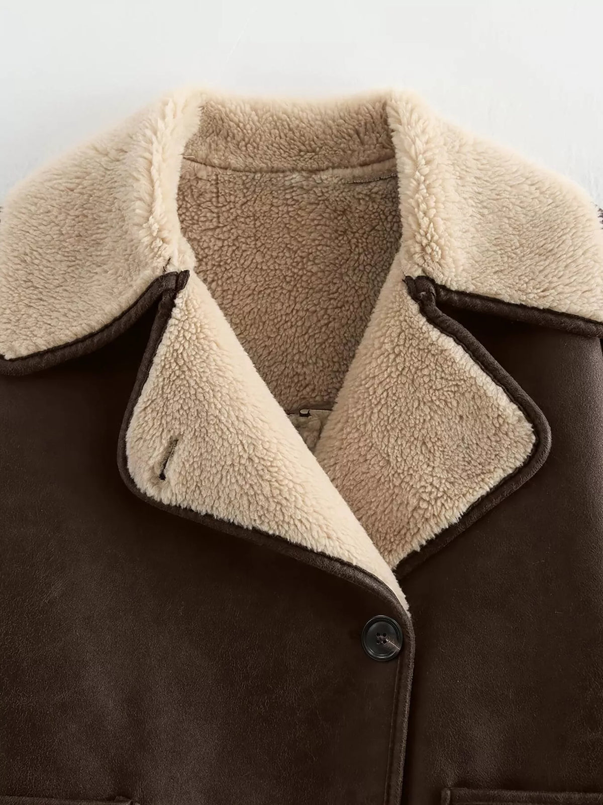 Modern Finesse Reverie Sherpa Lined Button Down Outerwear
