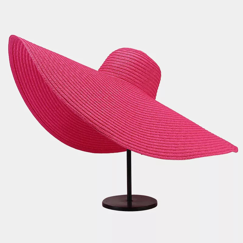Modern Finesse Noelle Oversized Wide Brim Straw Sun Hat