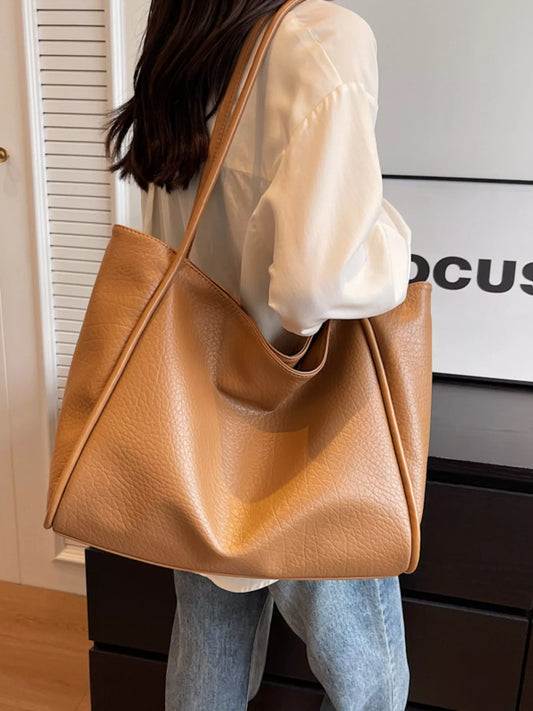 Modern Finesse Avenue PU Leather Tote Bag