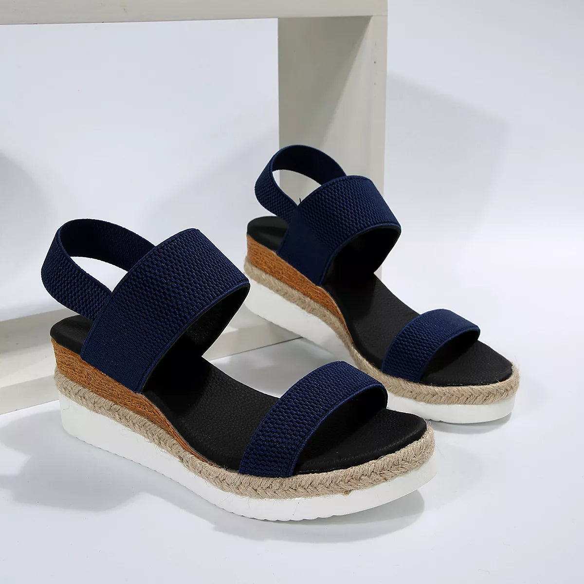 Modern Finesse Anya Open-Toe Wedge Sandals