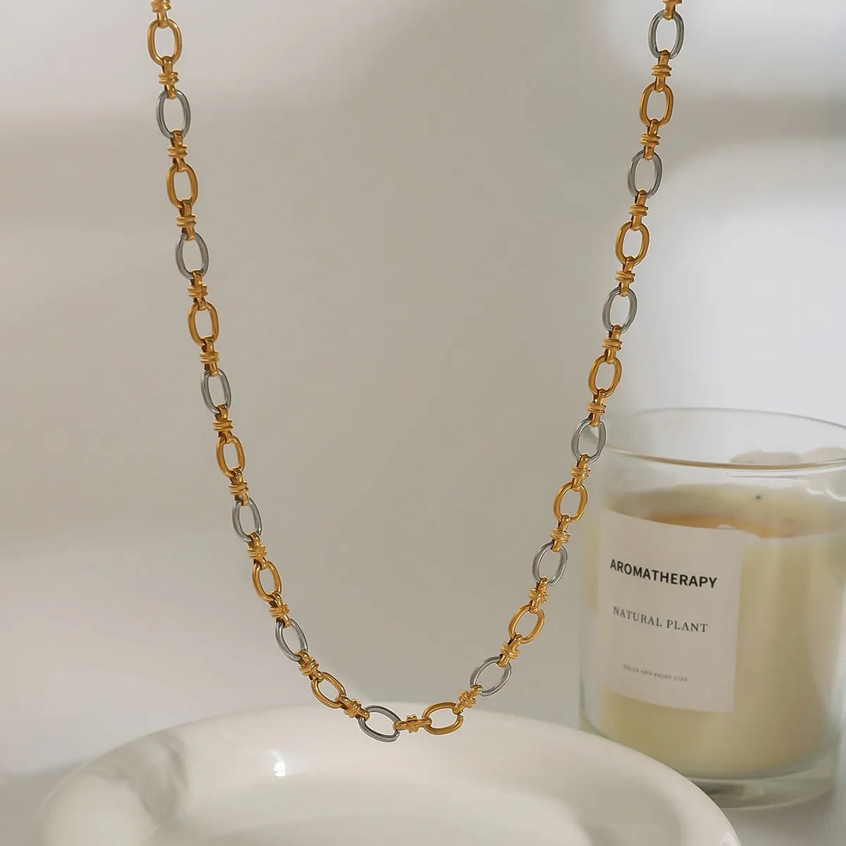 HOF Arden Two-Tone Chain Link Jewelry Set