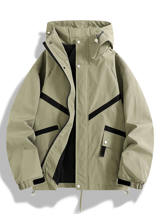 Modern Finesse Reed Men's Casual Hooded Zip-Up Outerwear — Extended Sizes