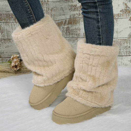 Modern Finesse Brielle Round-Toe Platform Boots