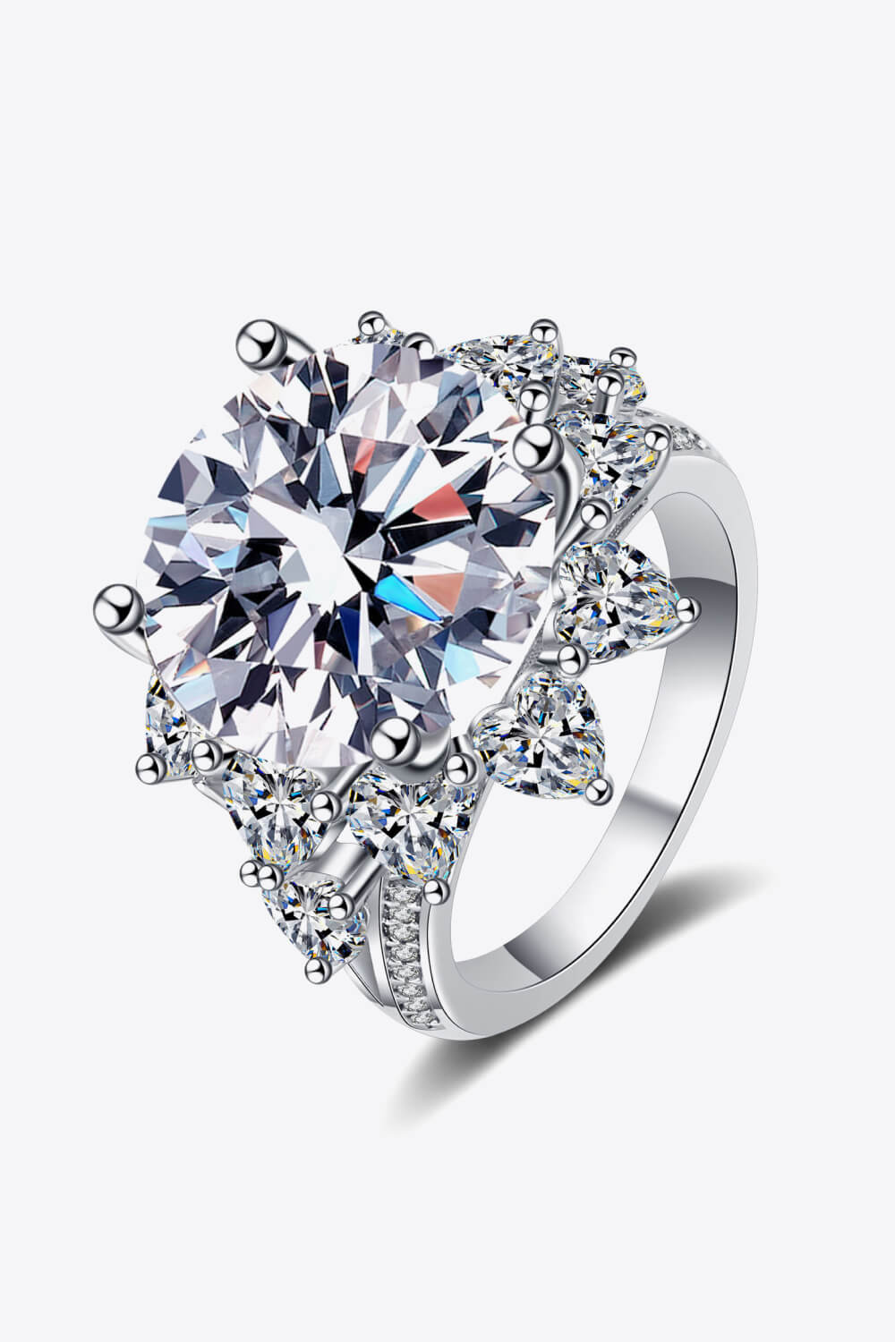 HOF Reverie 10 Carat Moissanite Flower-Shaped Ring