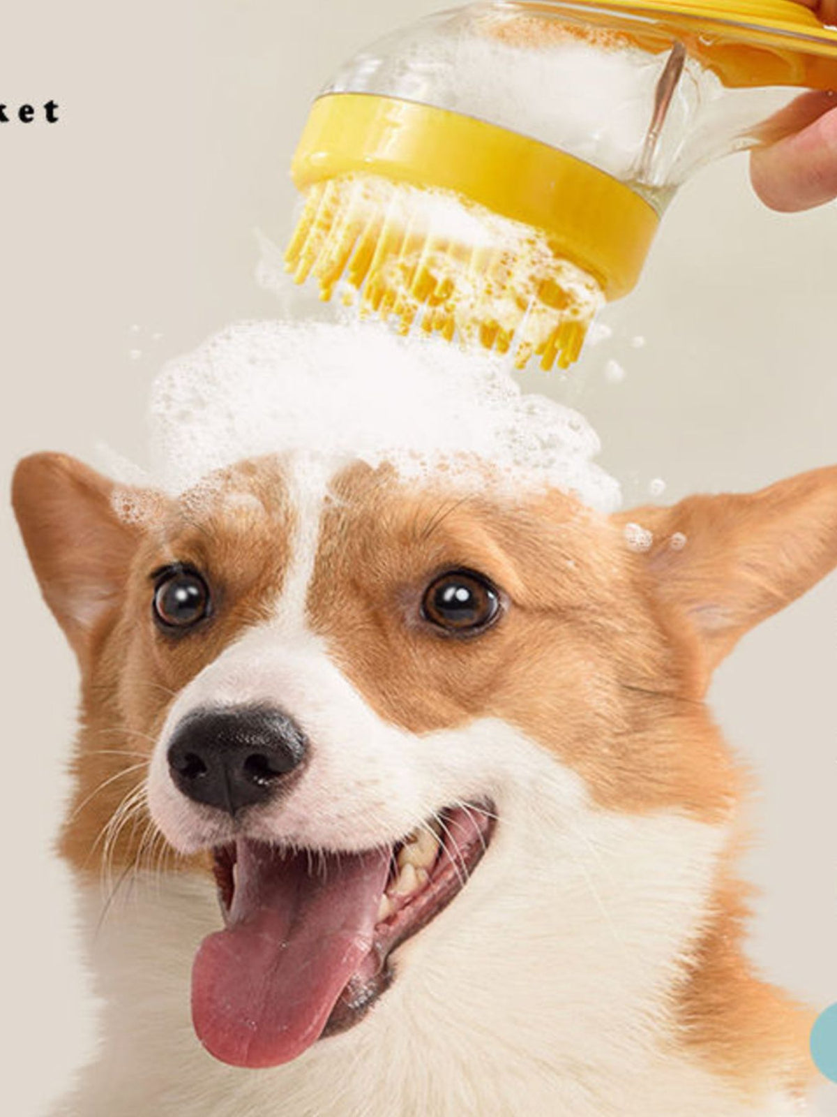 HOF Solace Soft Pet Shower Brush