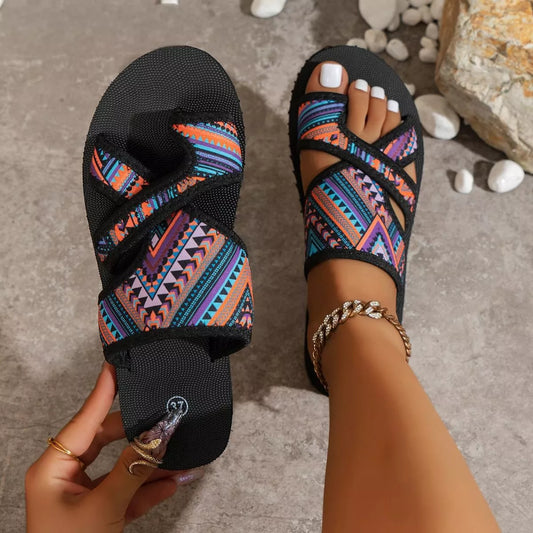 Modern Finesse Reverie Toe Loop Flat Sandals