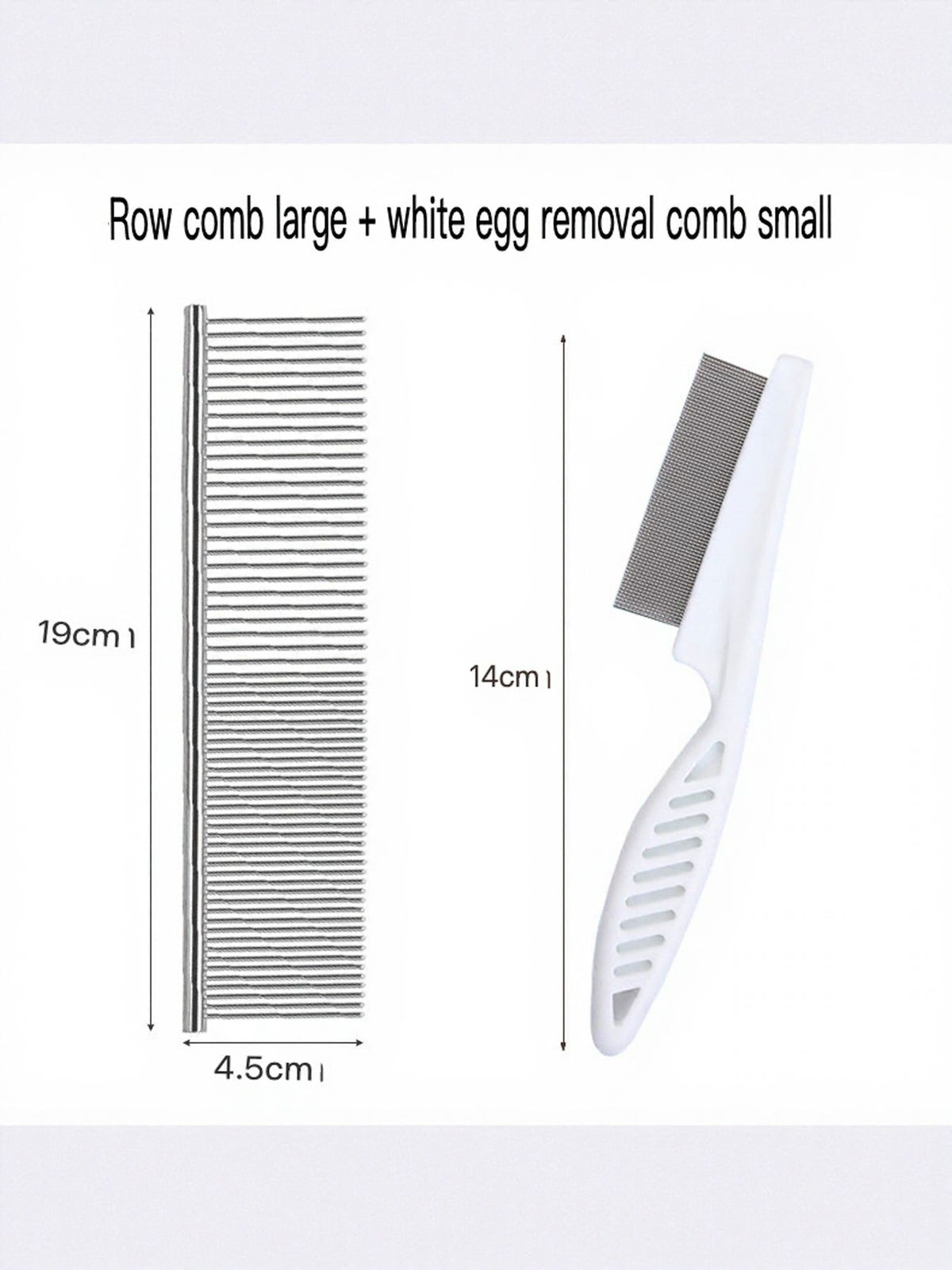 HOF Sienna Stainless Steel Pet Grooming Comb for Hair Removal
