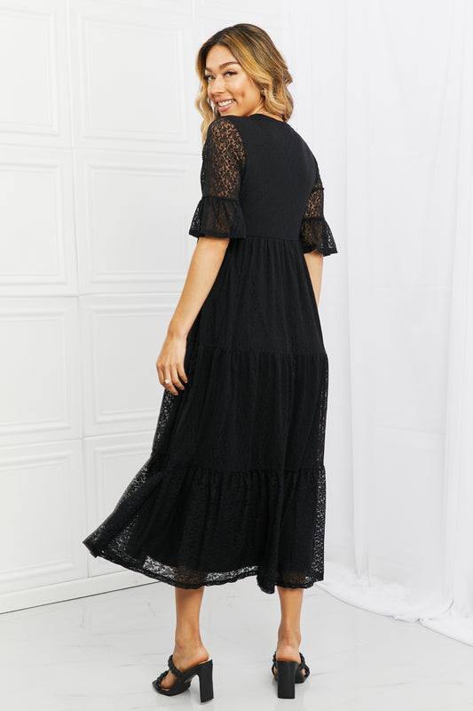 P & Rose Reverie Lovely Lace Tiered Dress