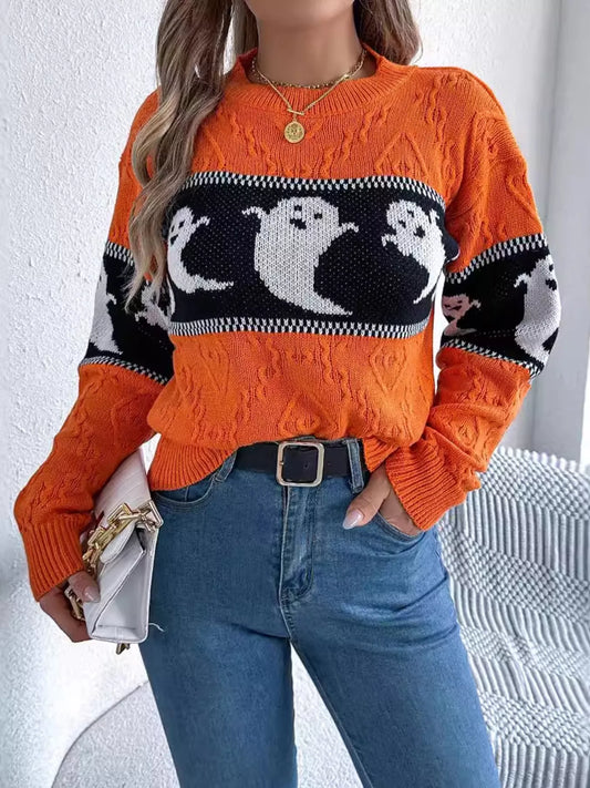 Modern Finesse Ghost Cable-Knit Sweater product image