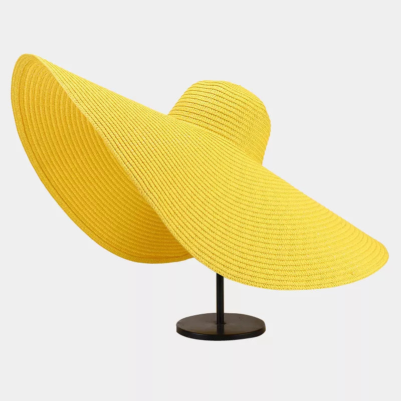 Modern Finesse Noelle Oversized Wide Brim Straw Sun Hat