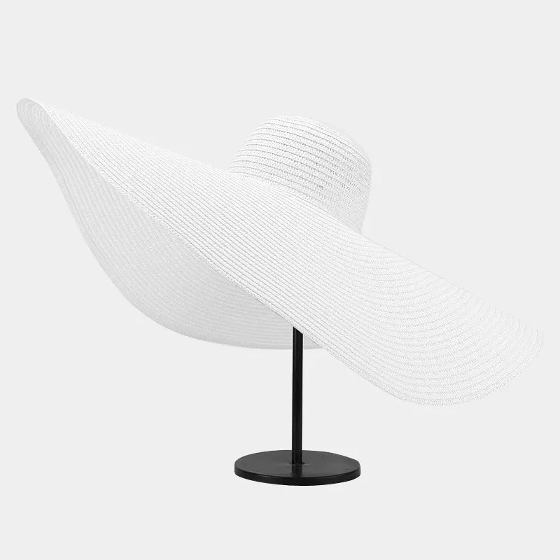 Modern Finesse Noelle Oversized Wide Brim Straw Sun Hat