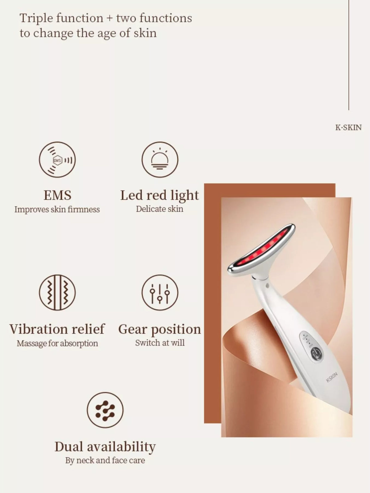 HOF Arden Facial Massager Beauty Device