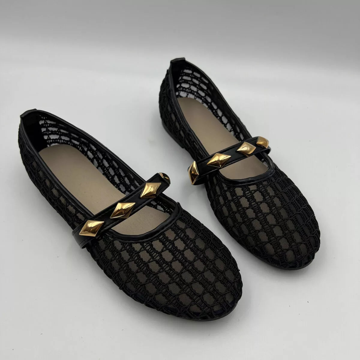 Modern Finesse Meshline Round-Toe Slip-Ons