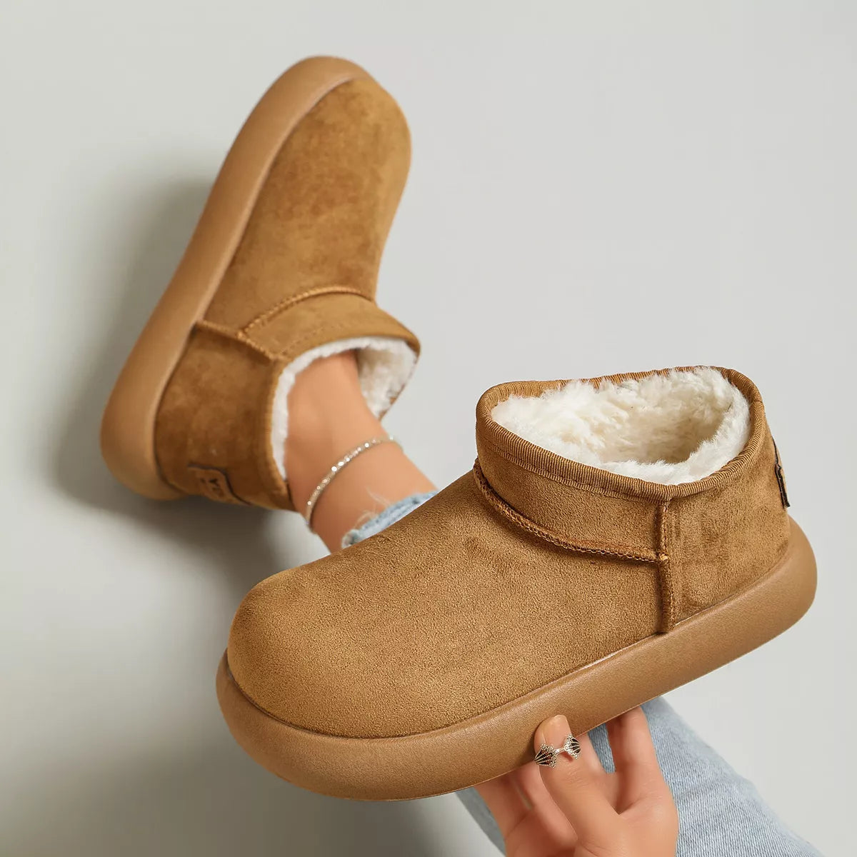 Modern Finesse Briar Plush-Lined Suede Platform Boots