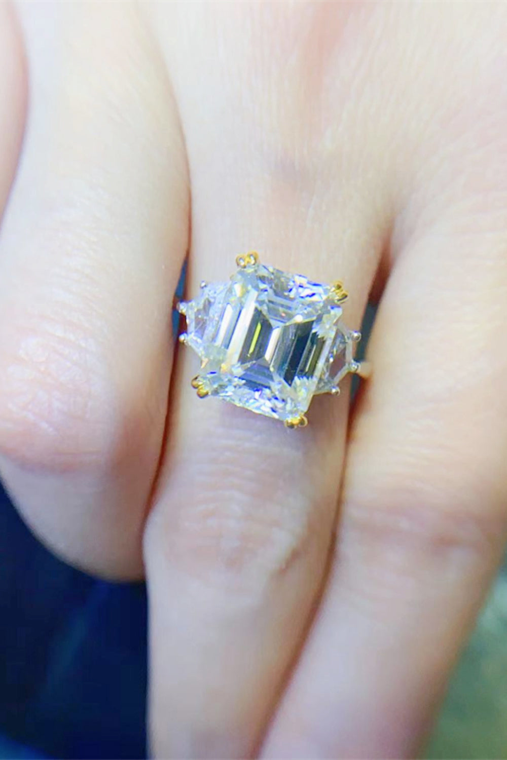 House Of Finesse Sovereign 5 Carat Moissanite Ring in silver