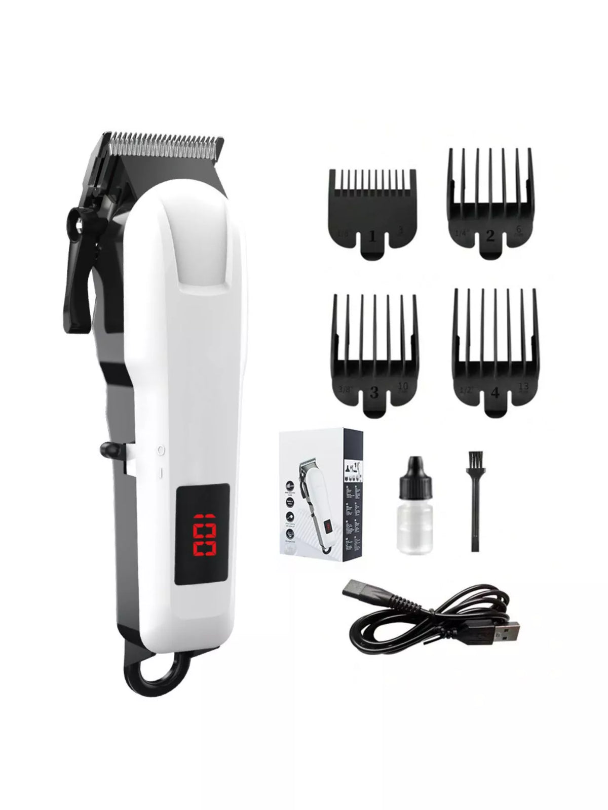 HOF Sienna Cordless Hair Clipper with LED Display