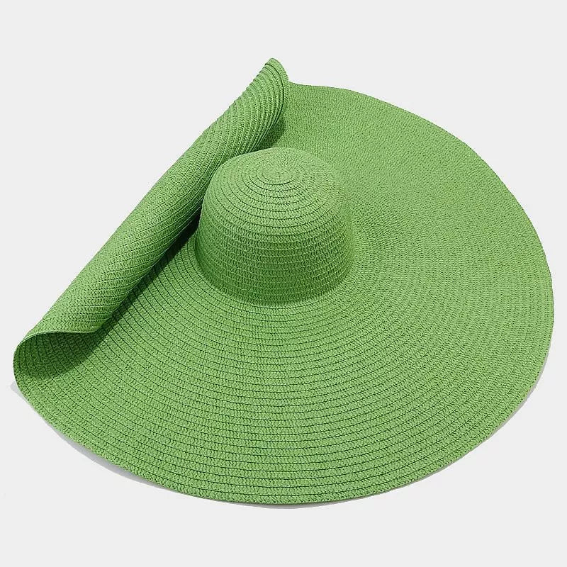 Modern Finesse Noelle Oversized Wide Brim Straw Sun Hat