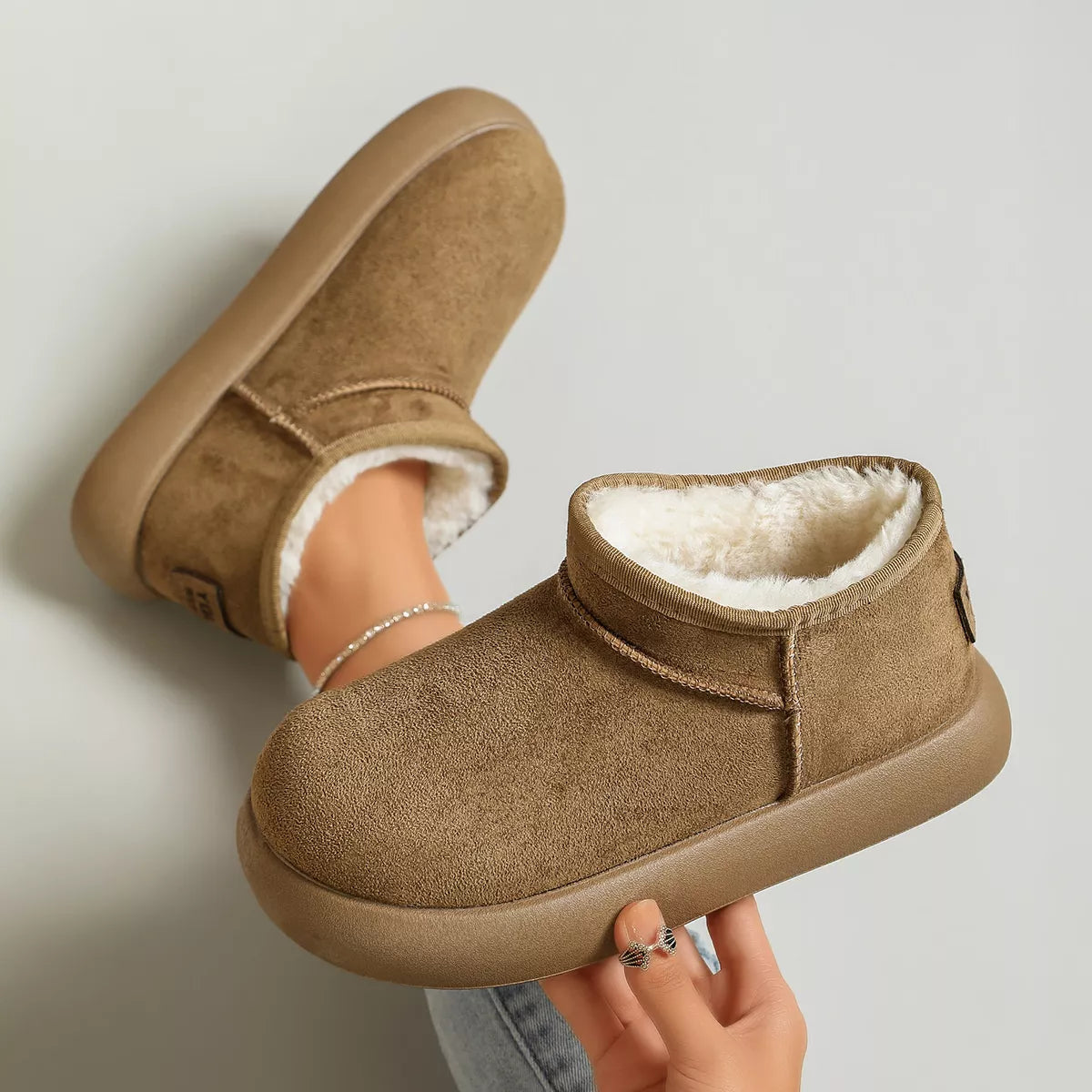 Modern Finesse Briar Plush-Lined Suede Platform Boots