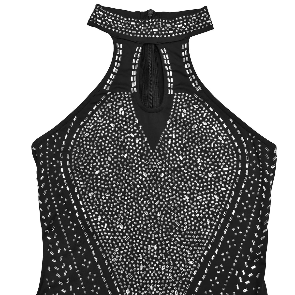 Modern Finesse Fable Sparkling Rhinestone Cutout Jumpsuit