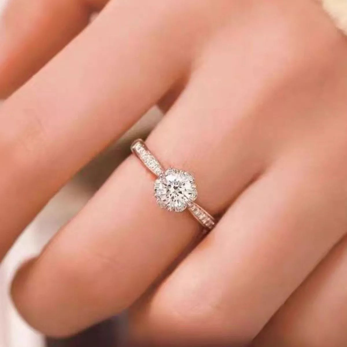 HOF Talia 1 Carat 925 Sterling Silver Moissanite Ring