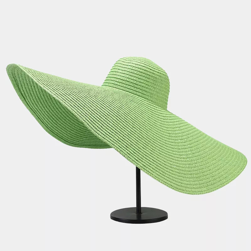Modern Finesse Noelle Oversized Wide Brim Straw Sun Hat