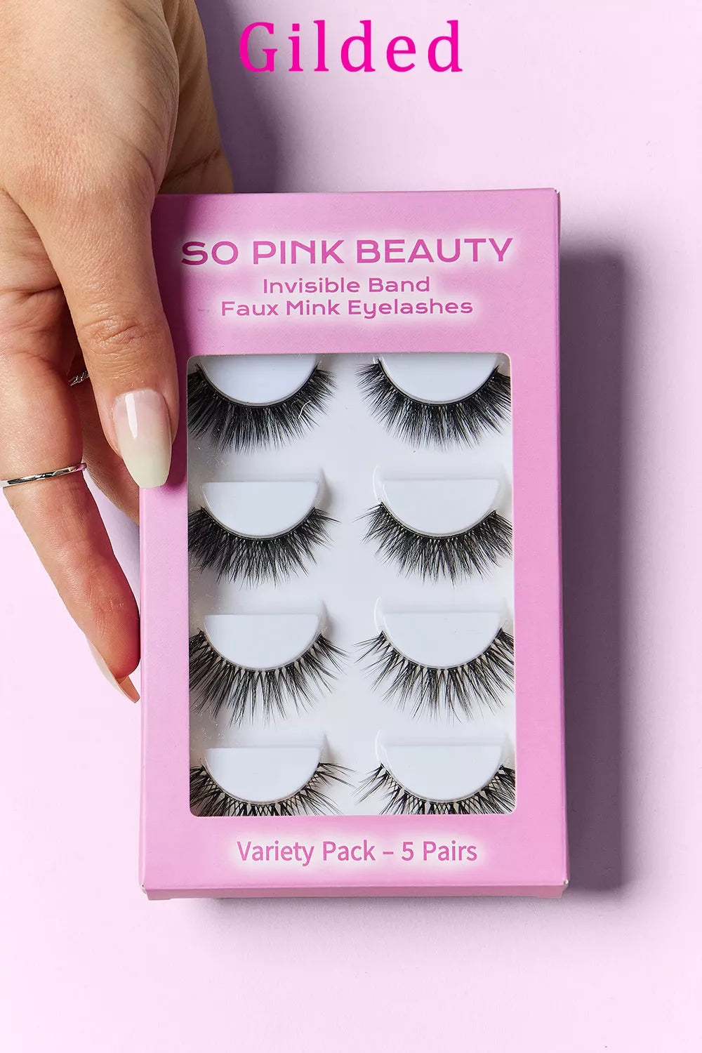 SO PINK BEAUTY Arden Faux Mink Eyelashes Variety Pack 5 Pairs