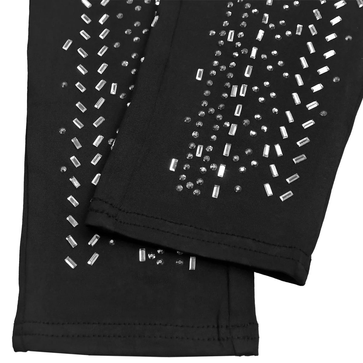 Modern Finesse Fable Sparkling Rhinestone Cutout Jumpsuit