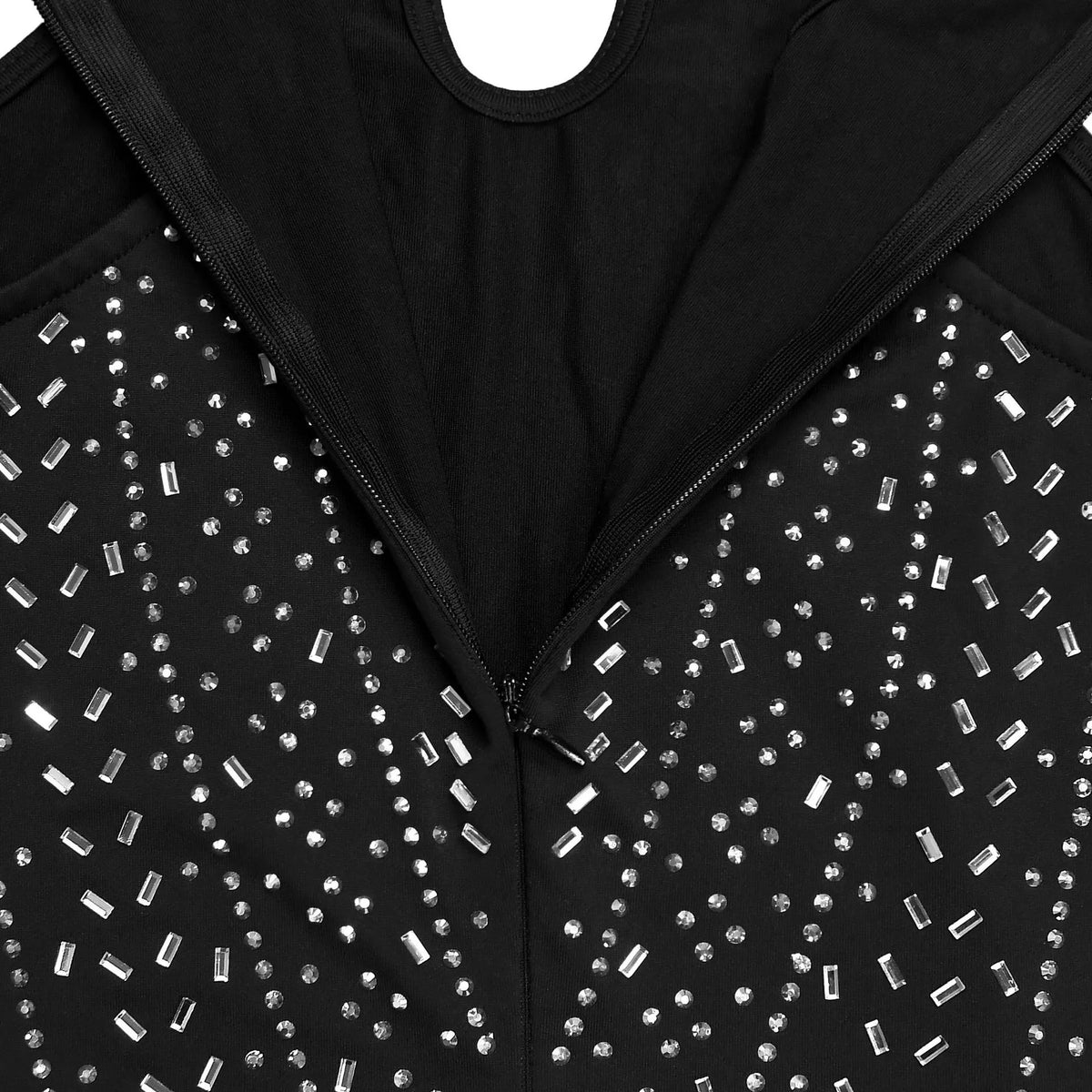 Modern Finesse Fable Sparkling Rhinestone Cutout Jumpsuit