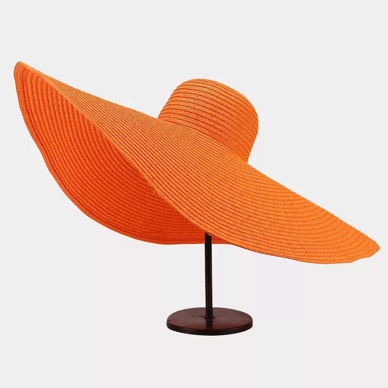 Modern Finesse Noelle Oversized Wide Brim Straw Sun Hat